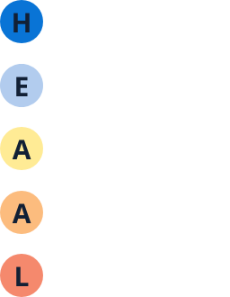 H.E.A.A.L. stands for Health Optimized, Excellent, Action, Alert, Limit